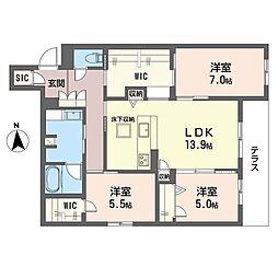 間取図画像 3LDK