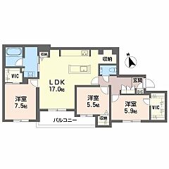 物件の間取り