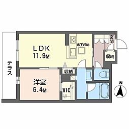 ラパネージュ 1LDKの間取図画像
