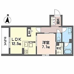 ラパネージュ 1LDKの間取図画像