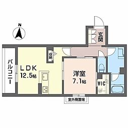 ラパネージュ 1LDKの間取図画像