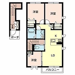 シャーメゾン緑が丘 3LDKの間取図画像