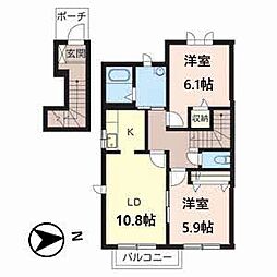 間取図画像 2LDK