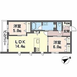 間取図画像 2LDK