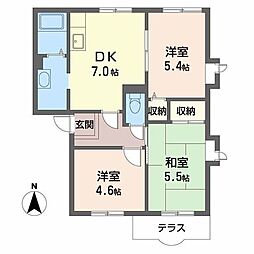 間取図画像 3DK