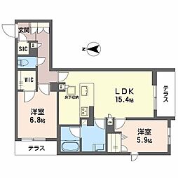 間取図画像 2LDK