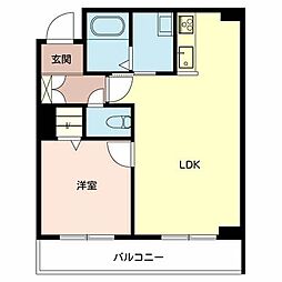 シャーメゾン　セレジェイラ 2階1LDKの間取り