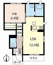 インクリース 1LDKの間取図画像