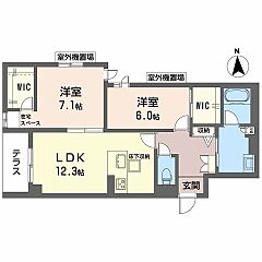 物件の間取り
