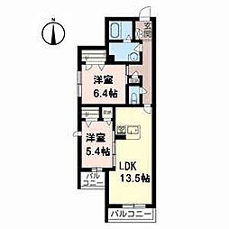 SMH瑞光 2LDKの間取図画像