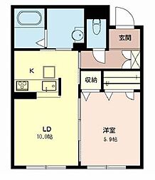 フローラル大殿 1LDKの間取図画像