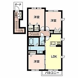 シャーメゾンCiel 3LDKの間取図画像