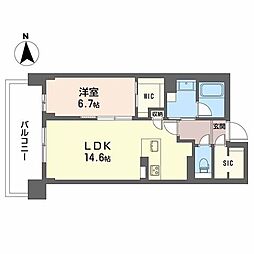 グラン セレニオ 江坂 1LDKの間取図画像