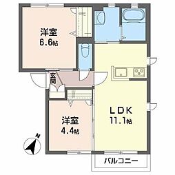 🉐敷金礼金0円！🉐シャーメゾン下角Ｂ