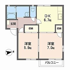 物件の間取り