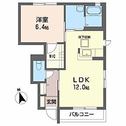コーポ大門Ａ 1階1LDKの間取り