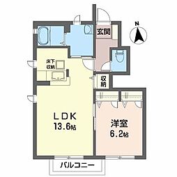 サニーサイドテラス将監 1LDKの間取図画像