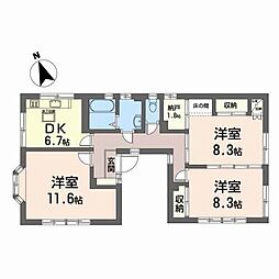 フレグランスK3 3SDKの間取図画像