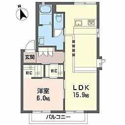 グリーンパーク5 1LDKの間取図画像