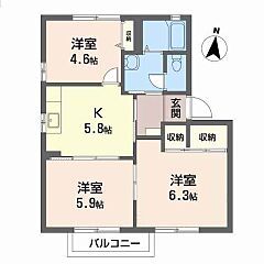 物件の間取り
