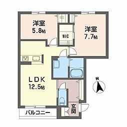 間取図画像 2LDK
