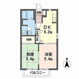 セフィラ310 2DKの間取図画像
