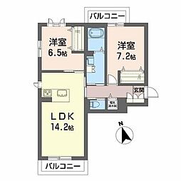 間取図画像 2LDK