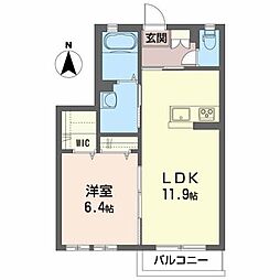 間取図画像 1LDK