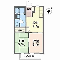 間取図画像 2DK