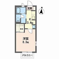 ステージ通町A 1Kの間取図画像