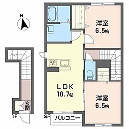 間取図画像 2LDK