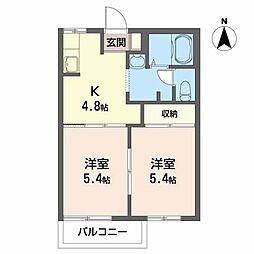 ヴィオラSINB 2Kの間取図画像