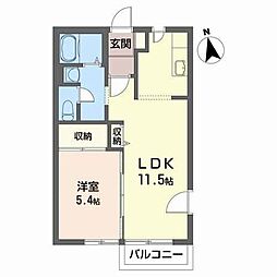リラフィオーレ 1LDKの間取図画像