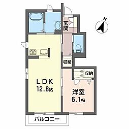 間取図画像 1LDK