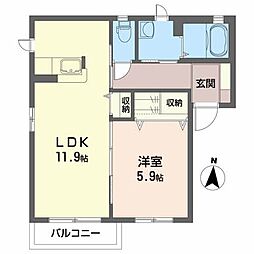 間取図画像 1LDK