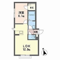 シャーメゾンセラミスタ 1LDKの間取図画像