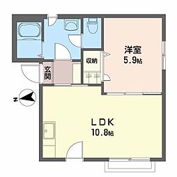 間取図画像 1LDK