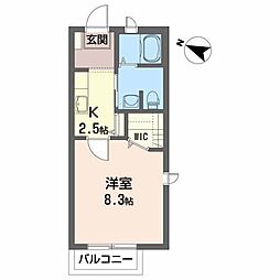 メゾン・ド・ソレイユA 2階/201