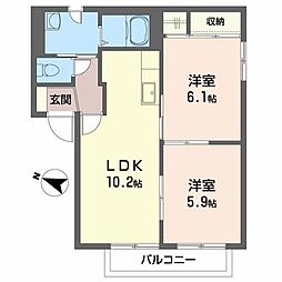 🉐敷金礼金0円！🉐グレース城下Ｄ