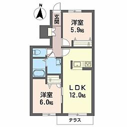 間取図画像 2LDK