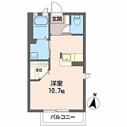 シャーメゾンS・S ワンルームの間取図画像