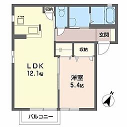 フォーム西多賀 1LDKの間取図画像