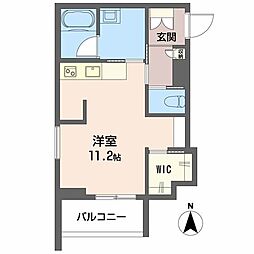 ブリリア長町 ワンルームの間取図画像