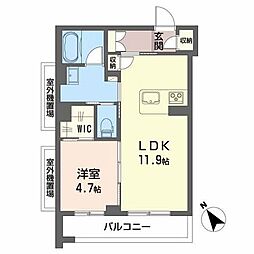 CityPlaza大手門 1LDKの間取図画像