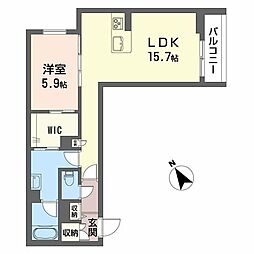 間取図画像 1LDK