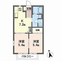 アーバン・レジデンス 2DKの間取図画像
