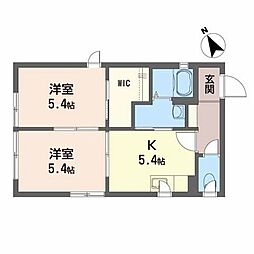 シェリル 2Kの間取図画像