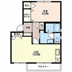 ステージアC 1LDKの間取図画像