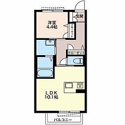 セントラルハウス 1LDKの間取図画像