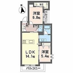 Ｍｉｒｏｉｒ　東別院 3階2LDKの間取り